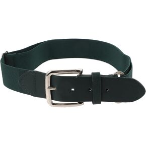 Zerodeko Baseball Belt Elastic Adjustable Softball Belt for Men and Youth Sports Outdoor Use, Dark Green Faux Leather Stretch Athletic Waistband in Saudi Arabia