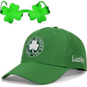 قبعة عيد القديس باتريك للرجال والنساء، هدايا إكسسوارات سانت باتيس الأيرلندية، قبعة سائق الشاحنة لاكي شامروك in Kuwait