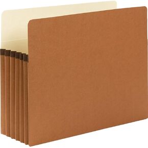 Smead File Pocket, Straight-Cut Tab, 5-1/4" Expansion, Letter Size, Redrope, 50 per Carton (73810) in Kuwait