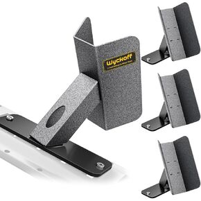 Wyckoff 4-Pack E-Track Dirt Bike Wheel Chock with Track Clip, 360° Swivel, Under 1-Minute Install Remove, Fits Floor or Wall E-Track, Heavy-Duty Accessory for Trailers, Dirt Bikes & Bicycles (4-Pack) in Kuwait