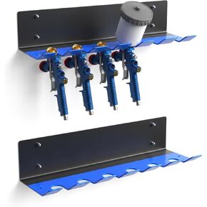 حامل مسدس رش الطلاء المغناطيسي، رف حامل منظم مسدس رش الطلاء بالجاذبية، حامل مسدس طلاء عالي التحمل hvlp شماعة على الحائط بتصميم خالٍ من الخدش، مرآب بودي شوب (عبوة واحدة) in Kuwait