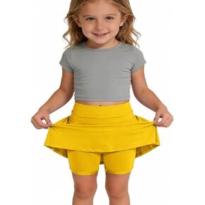 Girls Tennis Skirt with Pockets Shorts High Waisted Athletic Skorts Workout Golf Running School Skirts in Saudi Arabia
