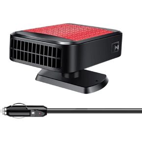 Car Heater,Car Heater Portable 12V Heater & Defroster Plug In Car Heater Windshield Defogger with 360° Rotation Car Heaters for Vehicle (Red) in Kuwait