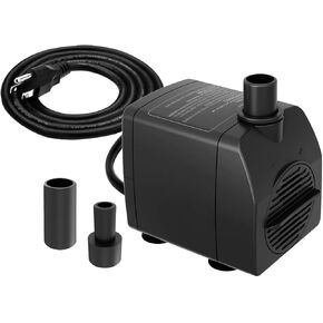 Submersible Pump 200GPH Ultra Quiet with Over Heating Protection 5.2ft High Lift for Fountains, Hydroponics, Ponds, Aquariums & More… in Saudi Arabia