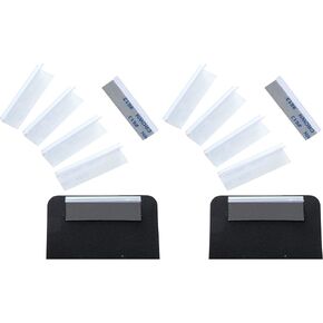 Boao 150 Pieces Earring Card Adapter Self-Adhesive Lip Adapter Plastic Lip Hanger for Earring Necklace Card Display (1.5 x 0.5 inch) in Kuwait