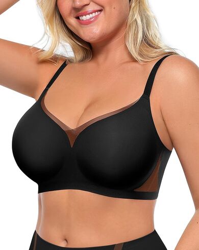 حمالات صدر لاسلكية من SHAPELLX للنساء حمالة صدر شبكية على شكل حرف V بدون أسلاك داخلية مريحة للاستخدام اليومي حمالة صدر رافعة للأعلى in Saudi Arabia