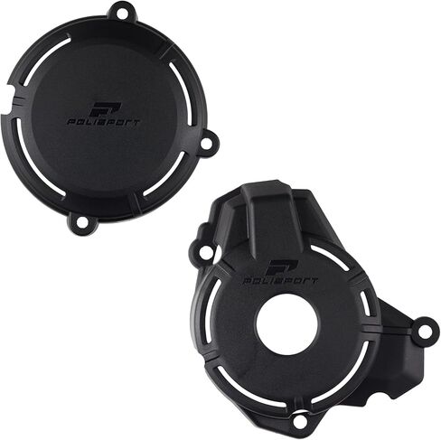 Polisport Motocross Motorcycles (MX) Engine Covers Protector Kit for Sherco SEF 250 (2024-2026) Dirt Bikes - Clutch, Ignition, and Water Pump Cover Guards, Impact-Resistant PA6 Polyamide - Blk in Saudi Arabia