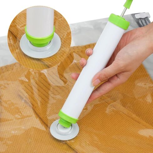 Cabilock Manual Air Vacuum Pump for Compression Storage Bags Handheld Deflating Tool 9.84 Inch Portable Hard Plastic Pump for Travel and Home Organization in Saudi Arabia