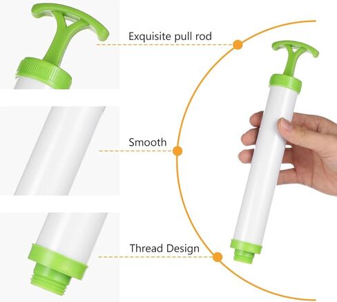 Cabilock Manual Air Vacuum Pump for Compression Storage Bags Handheld Deflating Tool 9.84 Inch Portable Hard Plastic Pump for Travel and Home Organization in Saudi Arabia