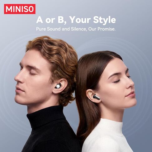 MINISO MS108 2-in-1 Translator Earbuds AI Translation Earbuds Real Time, 135 Language Translating Headphones, Bluetooth Tiny Size Invisible Headphones for Travel Learning Sleep and Sports, 2 Pairs in Kuwait