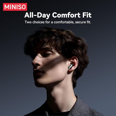 MINISO MS108 2-in-1 Translator Earbuds AI Translation Earbuds Real Time, 135 Language Translating Headphones, Bluetooth Tiny Size Invisible Headphones for Travel Learning Sleep and Sports, 2 Pairs in Kuwait