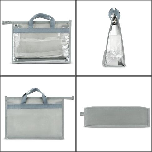 12 Pack Dust Bags for Handbags - 4-Size Set Hanging Purse Organizer for Closet with Zipper and Handle, Clear Purse Storage Organizer for Handbag, Reusable Purse Organizer in Saudi Arabia