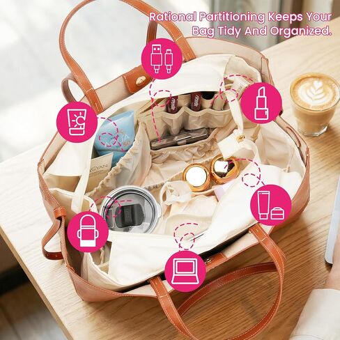 Purse Insert Compatible with Large Polène Cyme Bag-Perfect Fit Handbag Organizer, Waterproof Durable Nylon Material, Elegant Bag Insert (For Large Cym*) in Saudi Arabia