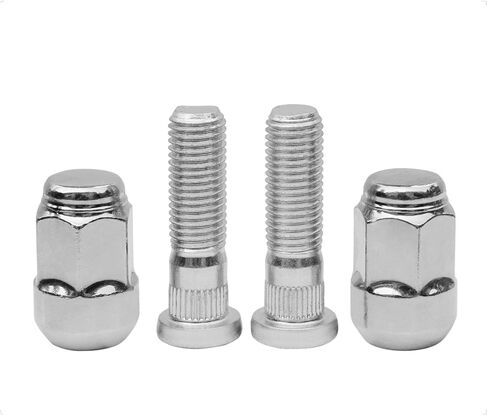 M12x1.5 Chrome Wheel Lug Stud Nut Set Compatible with Honda Odyssey Accord Civic CR-V Clarity Element S2000 Pilot Prelude Acura Legend CL NSX TL TLX RDX Lancer RX-8 (8PCS) in Saudi Arabia