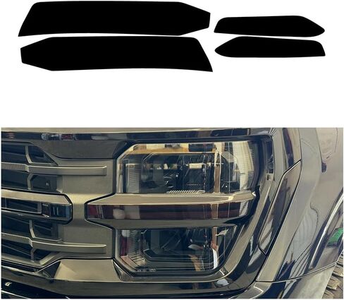 مصباح أمامي Crux Motorsports بلون غامق دخاني 20% متوافق مع Ford F150 2024 + in Saudi Arabia