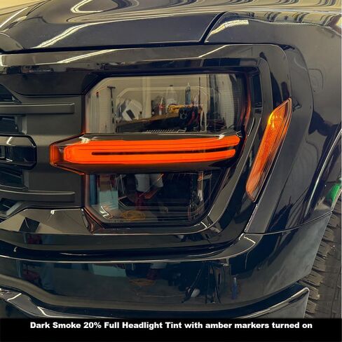 مصباح أمامي Crux Motorsports بلون غامق دخاني 20% متوافق مع Ford F150 2024 + in Saudi Arabia