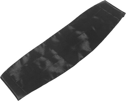 Mikikit Men'S Black Cummerbund for Suit, Tuxedo Waistband Accessory, Classic Solid Color Formalwear for Groomsmen and Evening Events in Saudi Arabia