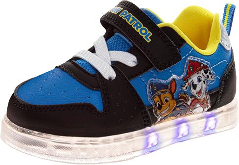 Boys Character Court Light Up Sneakers Paw Patrol Toy Story Mickey Mouse Spider Man Sonic Avengers Casual LED Shoes for Boy Size 6-10 Toddler 11-12 Little Kid in Saudi Arabia