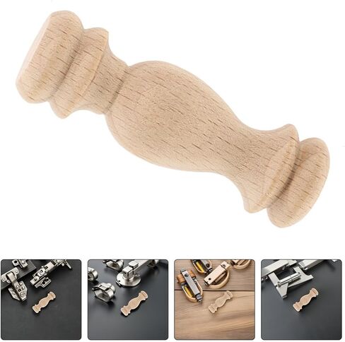 12pcs Decorative Wooden Finials, 2. 36 Inch Unfinished Wooden Furniture Finial for Bed Post Curtain Rods, Flagpole Topper, DIY Crafts in Saudi Arabia