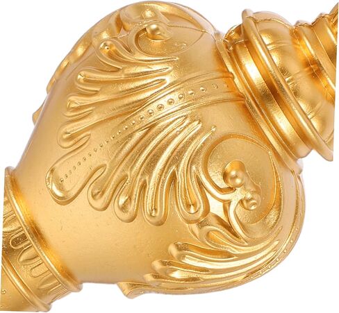 ABOOFAN Gold Plastic Curtain Pole Finials 10pcs Decorative Ends for 26-28mm Diameter Rods Vintage Roman Rod Caps for Window Treatments in Saudi Arabia