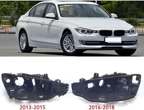 Front Lamp Assembly For BMW For 3 Series F30 F35 2016-2018 Front Headlight Base Cover Head Light Back Lid Head Lamp Back House Headlamp Rear Shell(Left side 2016-2018) in Saudi Arabia