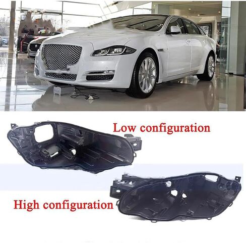 Front Lamp Assembly For Jaguar For XJ 2010 2011 2012 2013 2014-2018 Front Headlight Base Cover Head Light Back Lid Headlamp Rear Shell(High configuration R) in Saudi Arabia