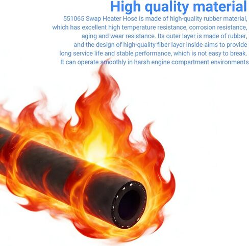 551065 Swap Heater Hose 90 Degree Heater Hose 3/4" ID, 4" x 24" Length Molded Heaters Hoses Compatible with LS Engine Swap Projects for LS1 LSX LS2 LS3 LQ4 LQ9 in Saudi Arabia