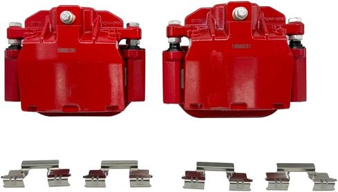 Pair Rear Disc Brake Caliper Assembly with Bracket fit for Chevy, GMC, Cadillac Tahoe/Yukon/Suburban/Escalade/Silverado 1500 Both Driver Passenger Side 18B5030 18B5031 S5030 S5031 in Kuwait