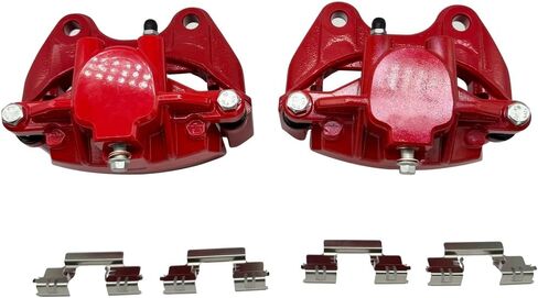 Pair Rear Disc Brake Caliper Assembly with Bracket fit for Chevy, GMC, Cadillac Tahoe/Yukon/Suburban/Escalade/Silverado 1500 Both Driver Passenger Side 18B5030 18B5031 S5030 S5031 in Kuwait