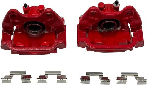 Pair Rear Disc Brake Caliper Assembly with Bracket fit for Chevy, GMC, Cadillac Tahoe/Yukon/Suburban/Escalade/Silverado 1500 Both Driver Passenger Side 18B5030 18B5031 S5030 S5031 in Kuwait