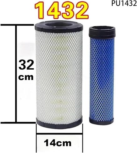 PU1432 Air Filter For Excavator SY55C-9/60C-9/75C-9 For Loader ZL PU1432 Air Filter in Saudi Arabia