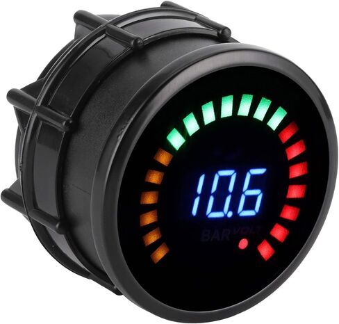 Turbo Boost Gauge for Turbocharged Vehicles | ABS 2In Boost Pressure Gauge Kit with Accessories | Boost Pressure Monitoring for 12V Turbo Systems in Saudi Arabia
