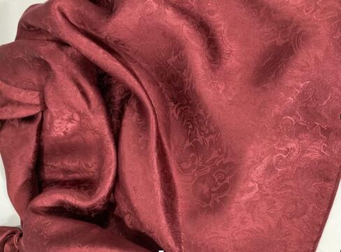 Yellowstone Wild Rag Western Bandana Scarf 100% Silk 35" Jacquard Burgundy Red in Saudi Arabia