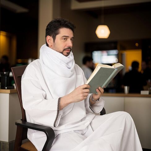 رجل مسلم كوفية الحجاب العربي شماغ التكتيكية الصحراء غطاء الرأس العربية الكوفية وشاح زي الملحقات in Kuwait