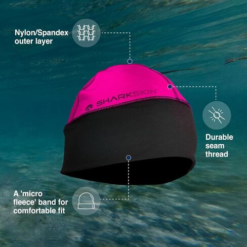 Sharkskin Chillproof Beanie (Unisex) Pink X-Small-Small in Saudi Arabia