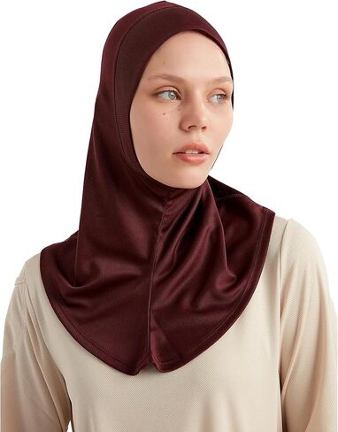 Hijab for Hair Buns - Ready-to-Wear Breathable Headscarf for Running, Fitness - Headscarf for Active Muslim Women in Saudi Arabia