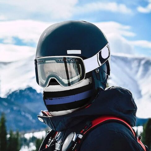 رقيقة الخط الأزرق الولايات المتحدة الأمريكية العلم بالاكلافا قناع التزلج قناع الرأس كامل الوجه قناع يندبروف غطاء الوجه الشمس الأشعة فوق البنفسجية حماية وشاح للرجال النساء في الهواء الطلق الرياضة ركوب الدراجات in Kuwait