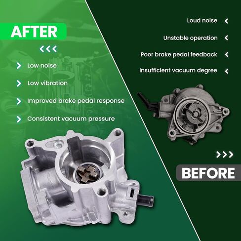 MOCA VCP182 Brake Vacuum Pump Compatible with 2015-2018 for Audi Q3 & Q3 Quattro 2.0L, 2009-2016 A4 2.0L, 2011-2016 A5 Quattro 2.0L, 2010-2016 A4 Quattro 2.0L in Saudi Arabia