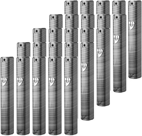 MEZUZAH CASE Holder (shidell) בית מזוזה Plastic Silver shin Rectangle Shape Waterproof Rubber Cork Lot of 25 pcs (SIZE 10 FOR 10 cm scroll, CLEAR SILVER SHIN) in Saudi Arabia