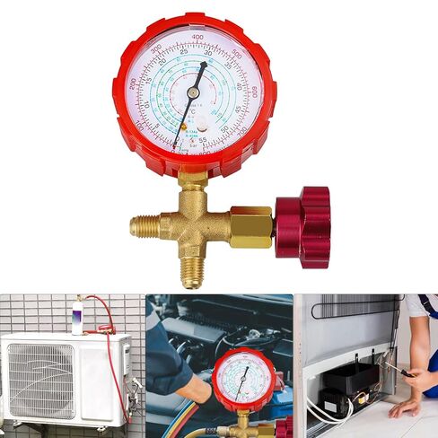 الدقة مقاييس المبردات مقاييس ضغط السيارات أداة مقاييس متعددة مجموعة لتكييف الهواء سيارة ل R22/R134/R410 in Kuwait