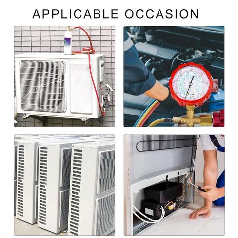 الدقة مقاييس المبردات مقاييس ضغط السيارات أداة مقاييس متعددة مجموعة لتكييف الهواء سيارة ل R22/R134/R410 in Kuwait