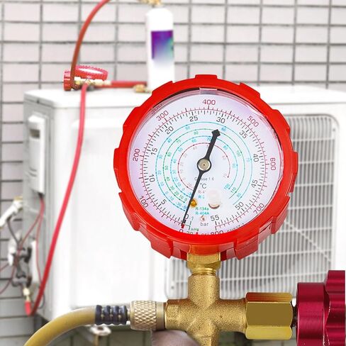 الدقة مقاييس المبردات مقاييس ضغط السيارات أداة مقاييس متعددة مجموعة لتكييف الهواء سيارة ل R22/R134/R410 in Kuwait