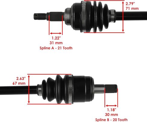 Caltric Front Left Right CV Joint Axle Bearing Compatible with Honda TRX400FW Foreman 400 4X4 1995-2001 in Saudi Arabia