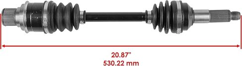 Caltric Rear Left Complete Cv Joint Axle Compatible with Yamaha Big Bear 400 Yfm400Fb 4Wd Irs 2007 2008 2009 2010 2011 2012 in Saudi Arabia