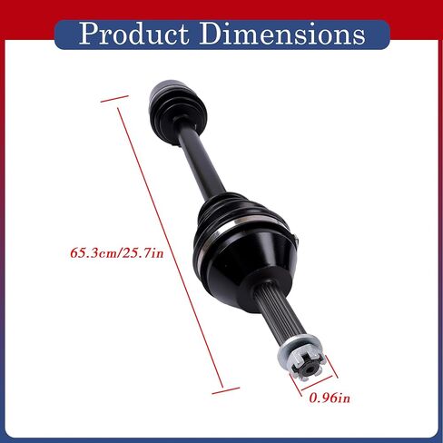 2Pcs Front CV Axles Drive Shaft Replacement for Polaris Ranger 500 700 XP 700 2005-2007 Replacement for 1332423 1380236 in Saudi Arabia