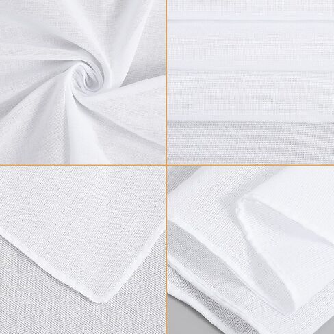 24 Pcs White Bandanas for Tie Dye DIY Blank Cotton Bandanas Plain Handkerchiefs Headband Head Wrap 22" x 22" in Saudi Arabia