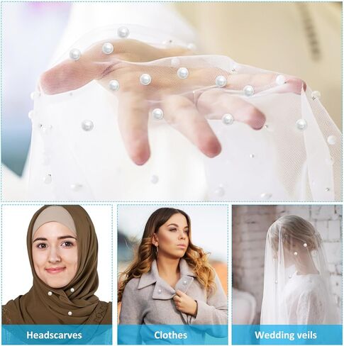 LIFKOME Closure Buttons Pearl Dress Weights Scarf Hijab Snap Pin for Clothes Hat Pin in Saudi Arabia