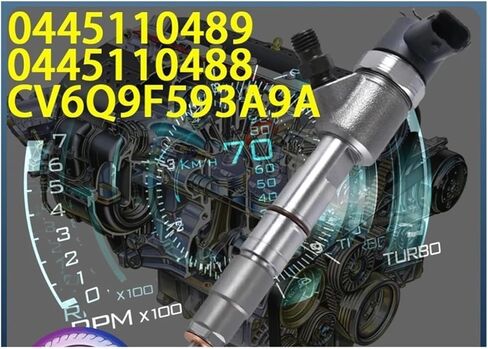 0445110489 0445110488 CV6Q9F593A9A 1745052 Common Rail Injector Compatible With Focus BMax Fiesta Mondeo V 1.5 TDCi Engine(0445110489) in Saudi Arabia