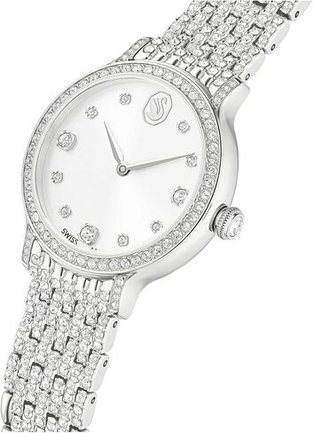 Swarovski Imber Watch, Swiss Made, Metal Bracelet, Silver Tone, Stainless Steel in Saudi Arabia