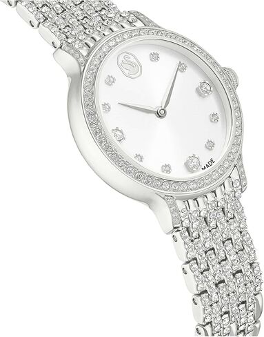 Swarovski Imber Watch, Swiss Made, Metal Bracelet, Silver Tone, Stainless Steel in Saudi Arabia